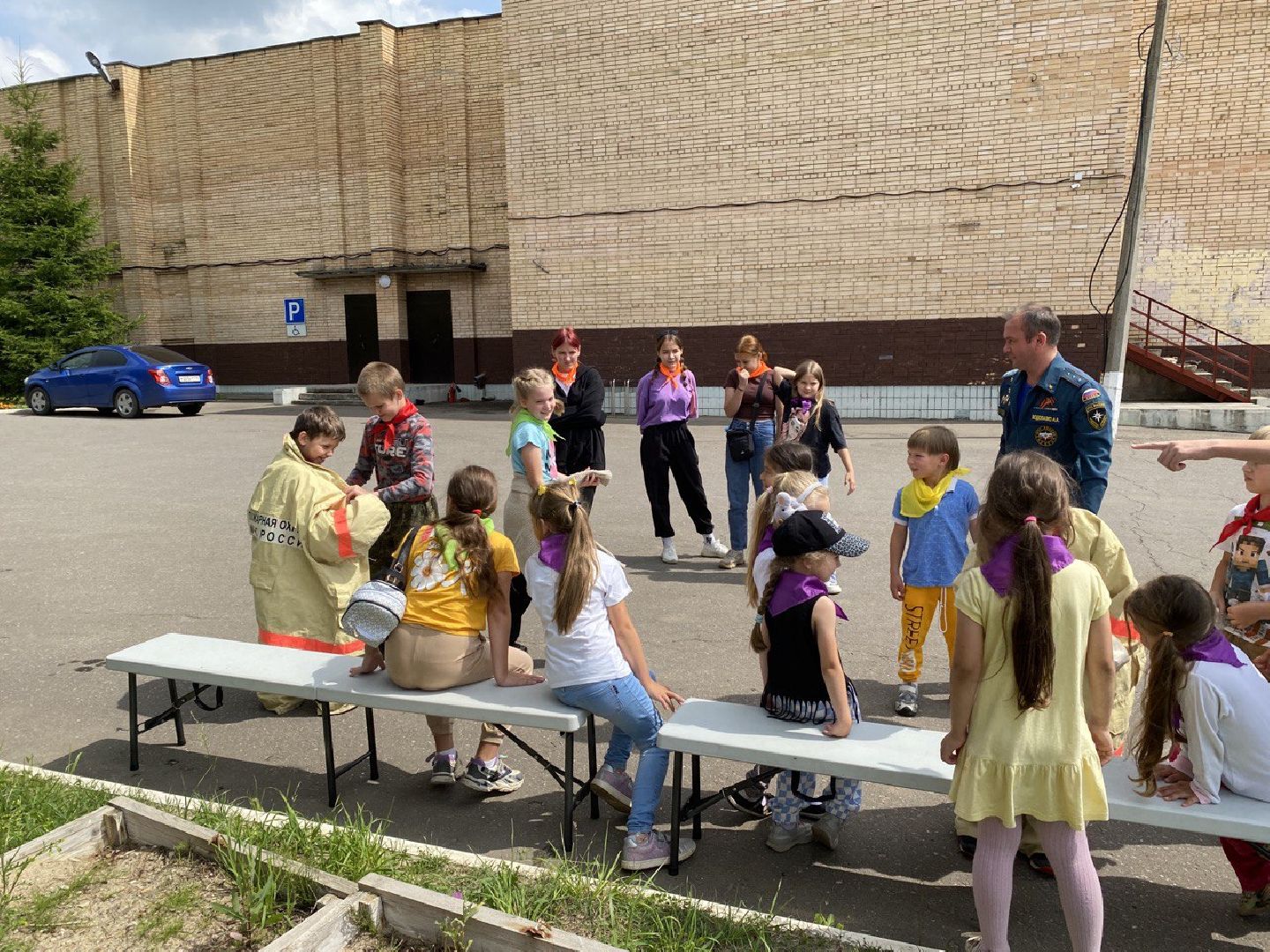 Чехов, дети, лето, профессия, пожарный, безопасность, обучение