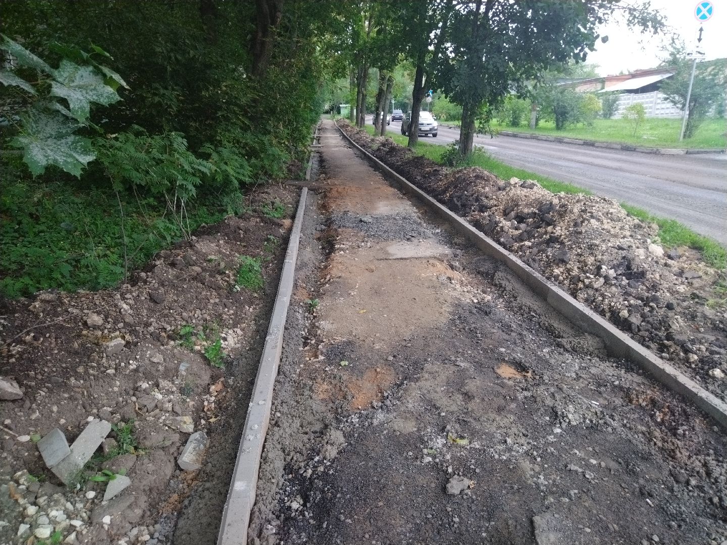 Мытищи, ремонт дорог, улица Институтская