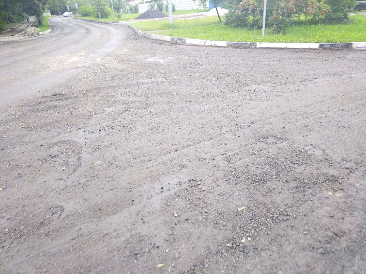 Мытищи, ремонт дорог, улица Институтская