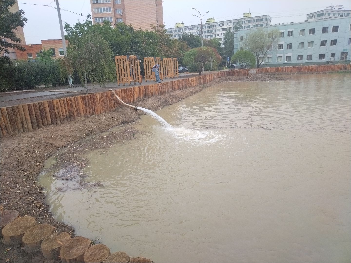 Алексеевский пруд, Мытищи, благоустройство, сквер на Сукромке