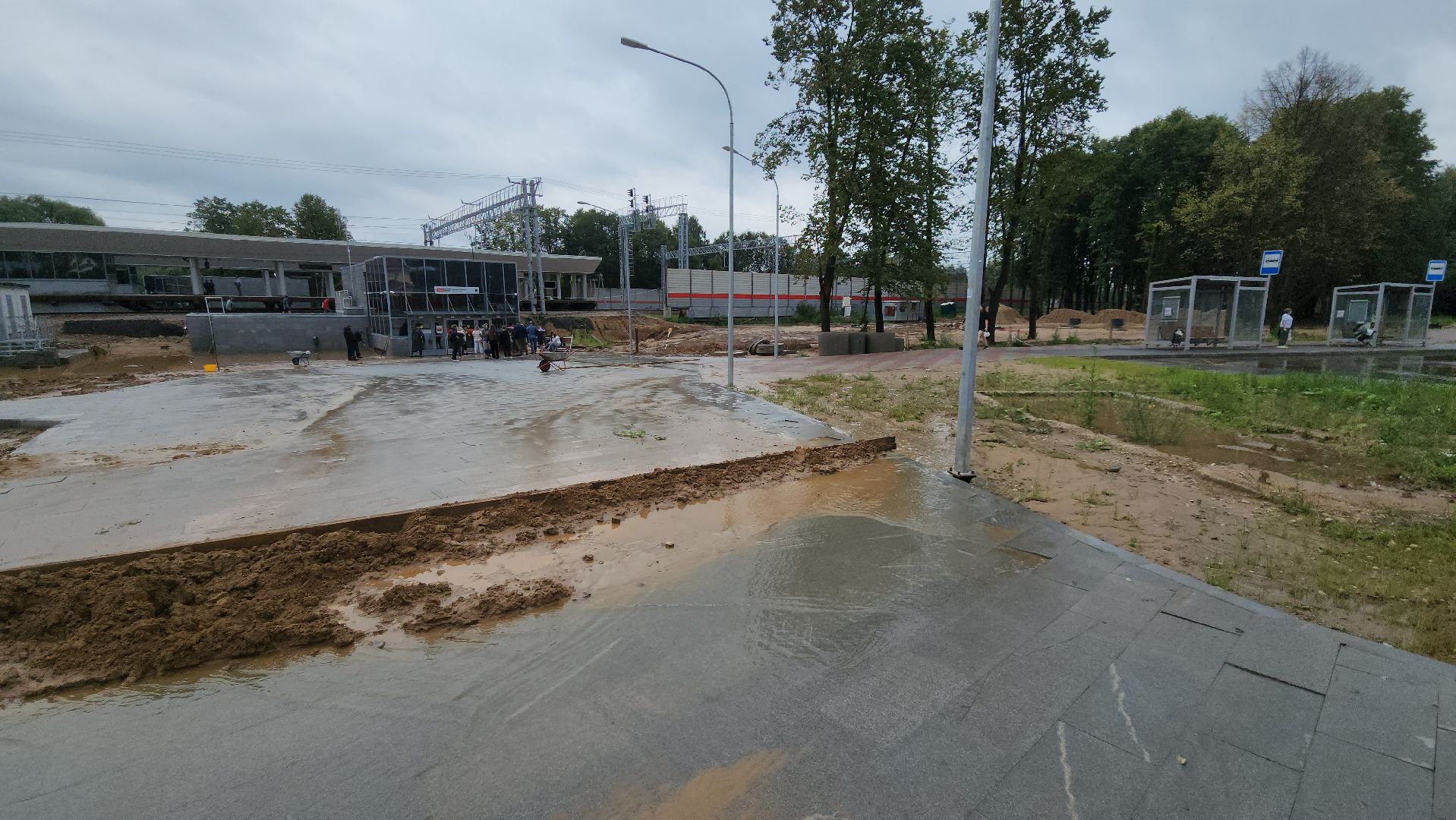 Лесной городок, Одинцово, станция, потоп, РЖД,