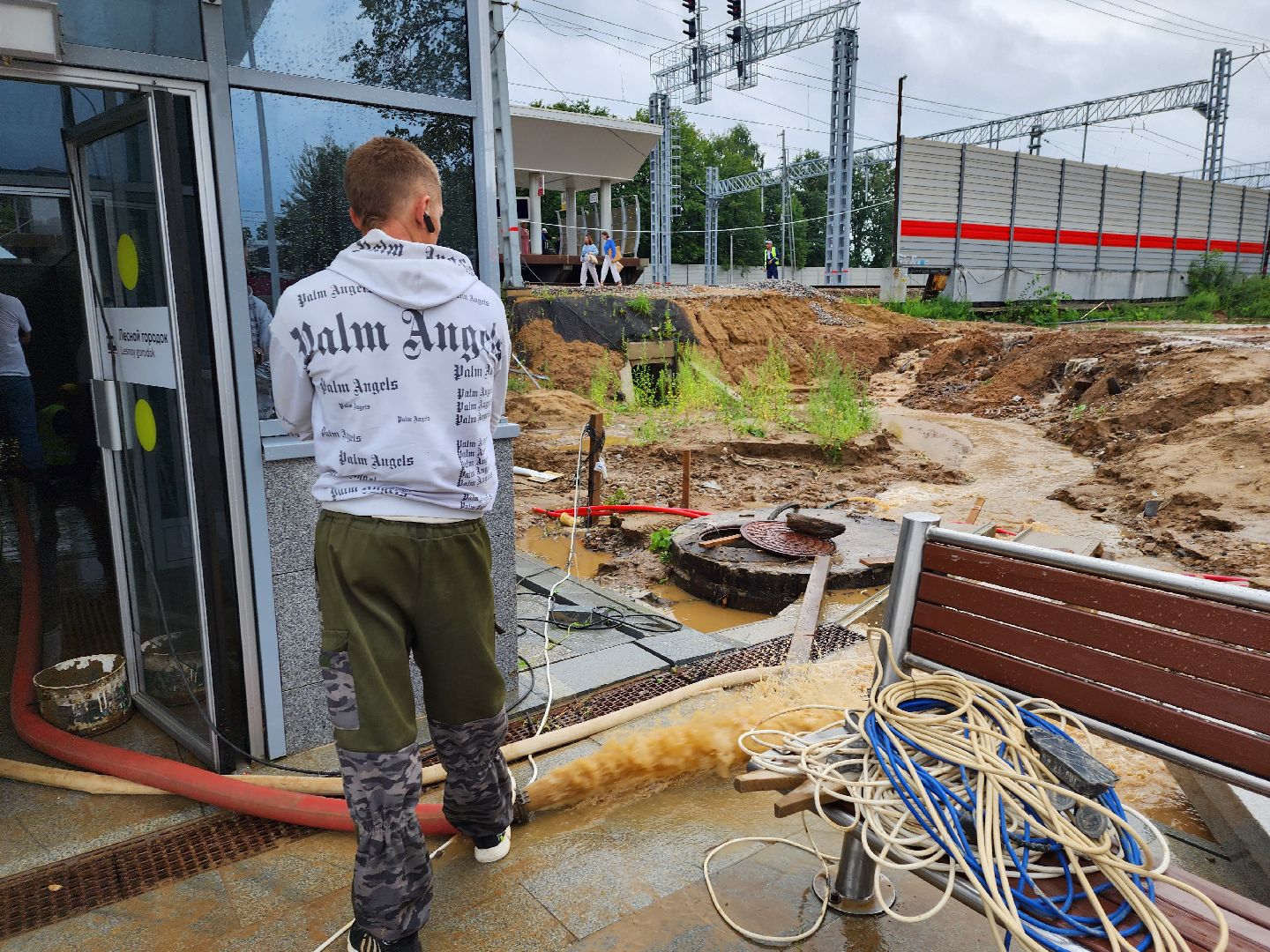 Лесной городок, Одинцово, станция, потоп, РЖД,
