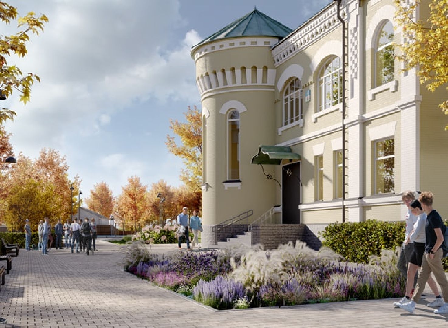 Кашира, благоустройство, Советская, Краеведческий музей, Летний сад