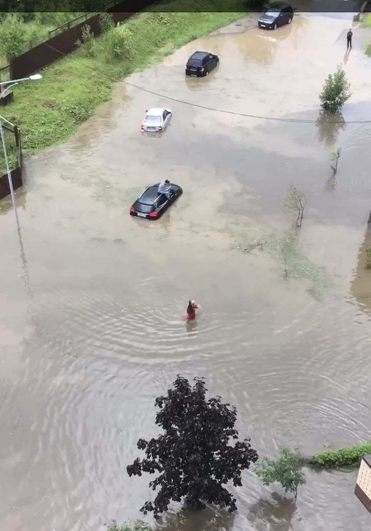 Потоп в Красногорске, дождь, ливень, ликвидация последствий