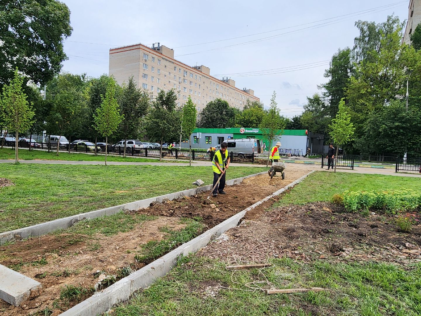 Подольск, благоустройство, народные тропы, сквер