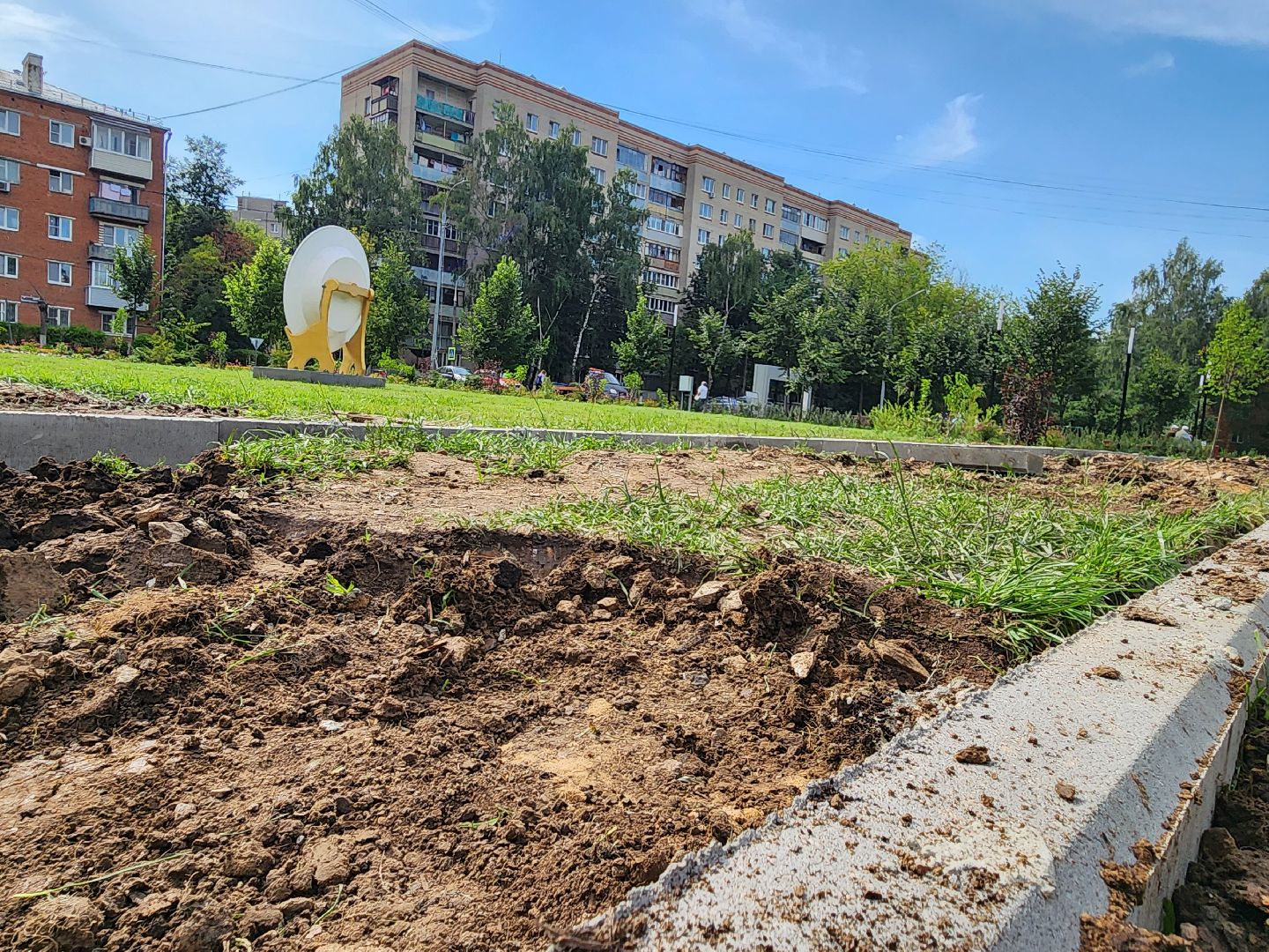 Подольск, благоустройство, народные тропы, сквер