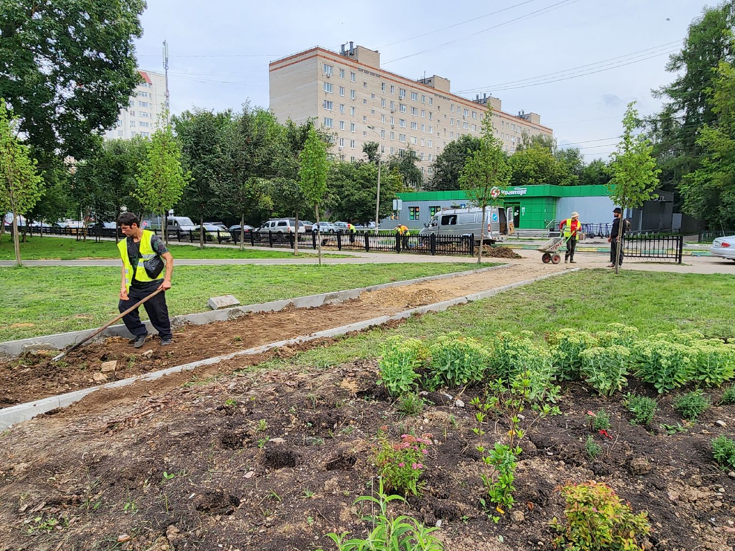 Подольск, благоустройство, народные тропы, сквер