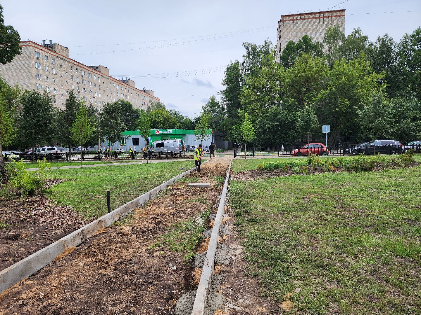 Подольск, благоустройство, народные тропы, сквер