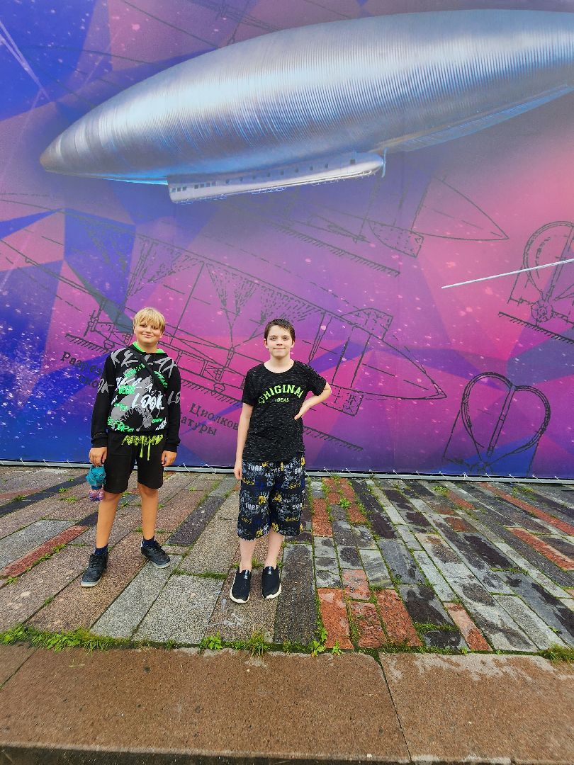 Долгопрудный, Циолковский, дирижабль, баннер