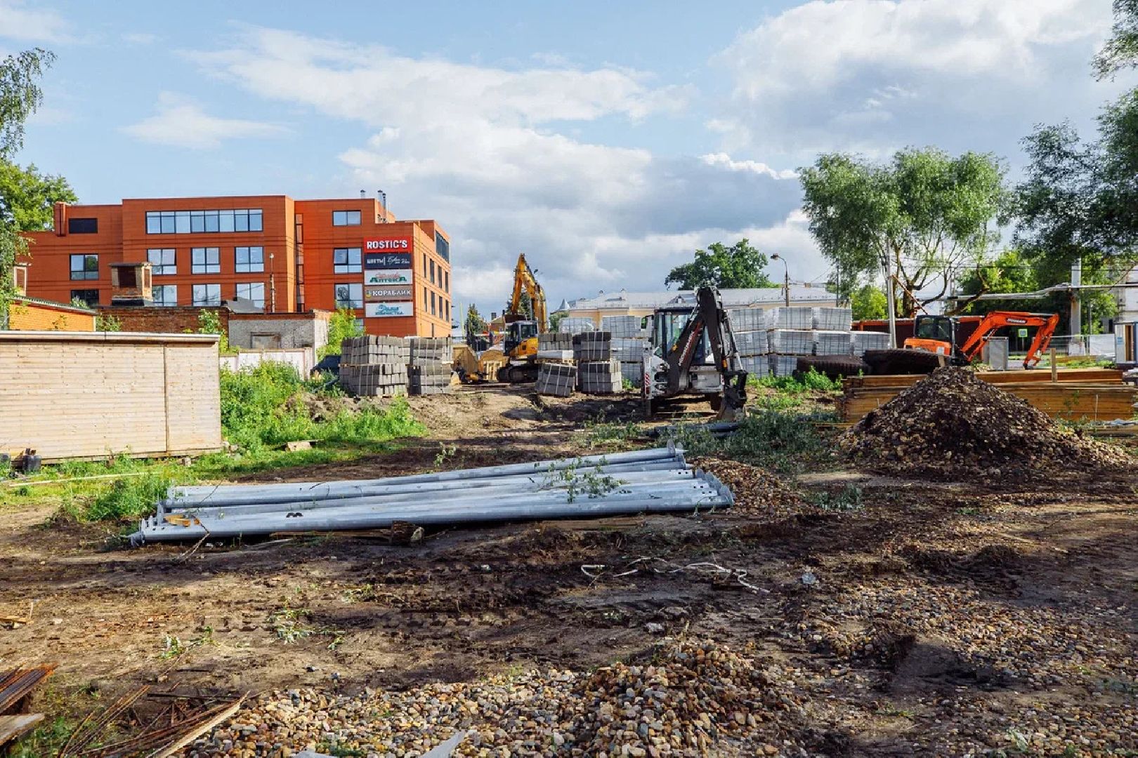 Строительство, эко-парк, парк, Куровское, Орехово-Зуево