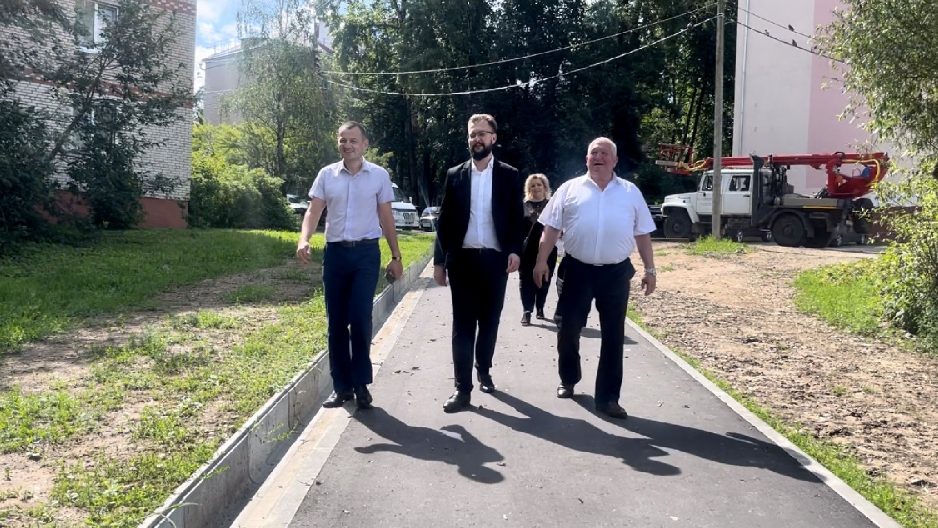 Наро-Фоминск, благоустройство, тротуар, зоны отдыха, лето в Подмосковье