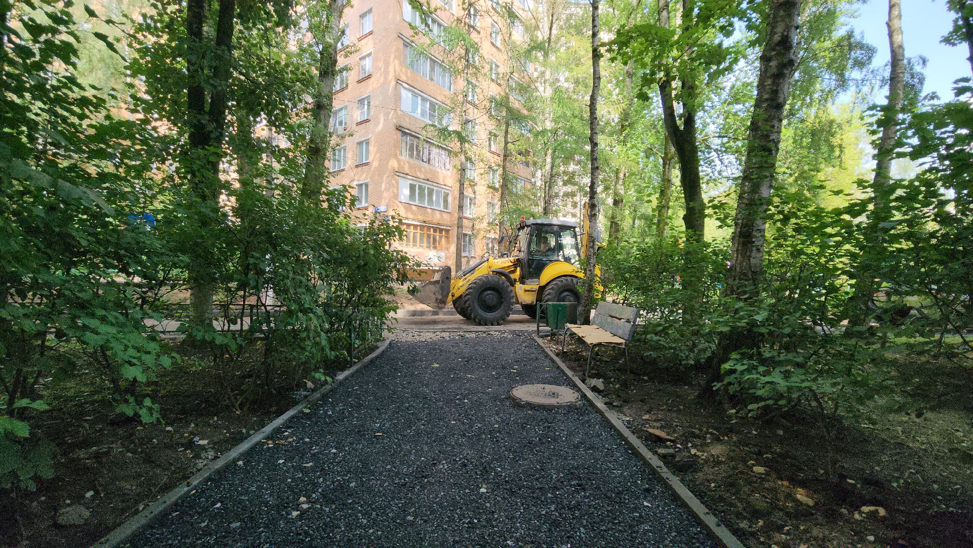 Одинцово, благоустройство, двор, асфальт, тротуар, ремонт, парковка,