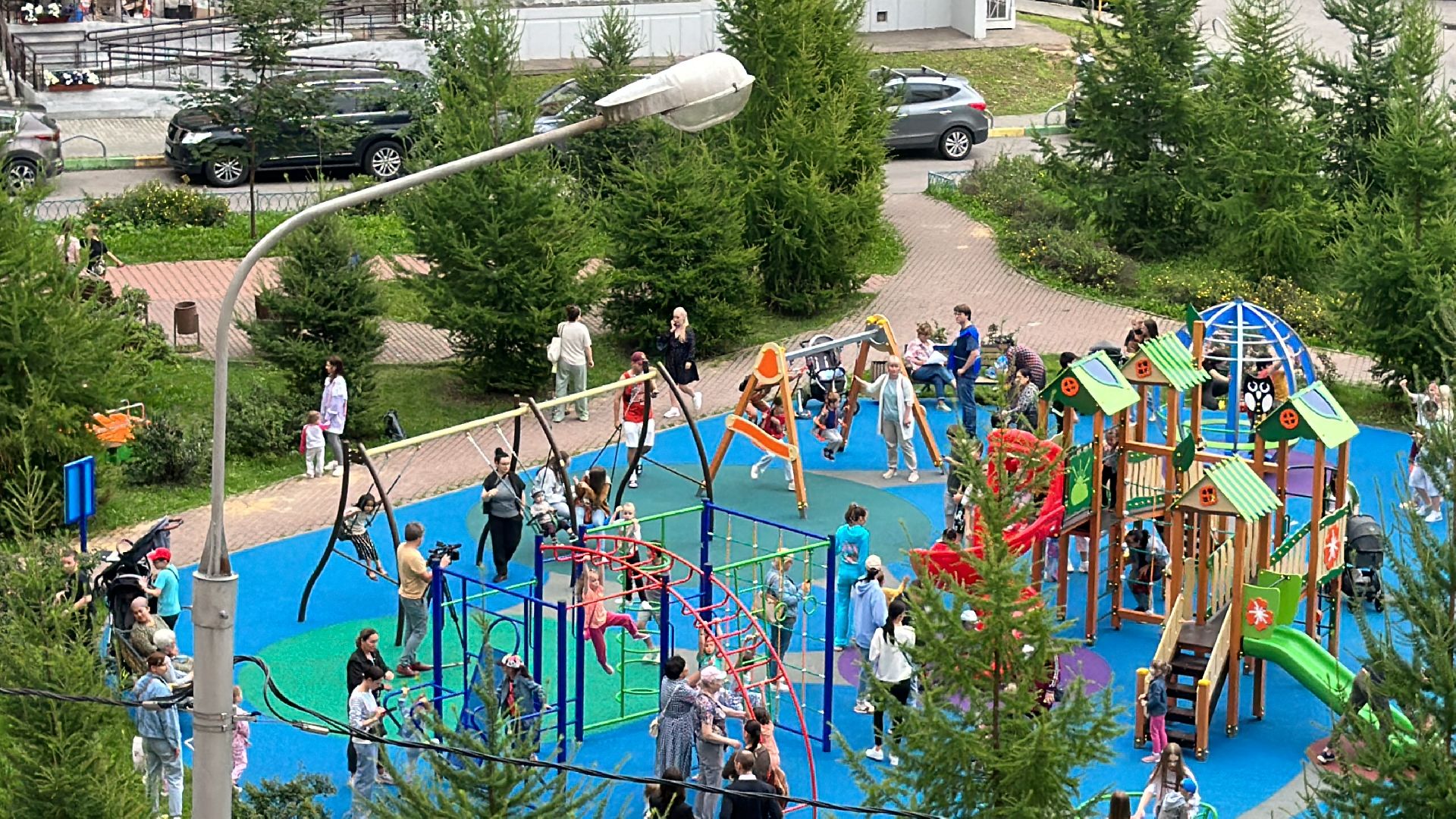 Одинцово, Праздник двора, Благоустройство, Новая детская площадка
