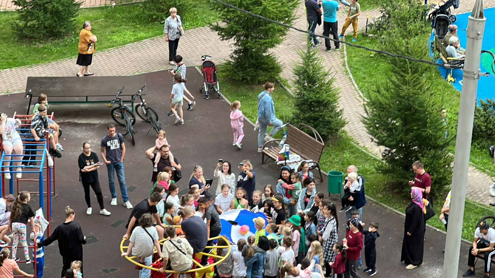 Одинцово, Праздник двора, Благоустройство, Новая детская площадка