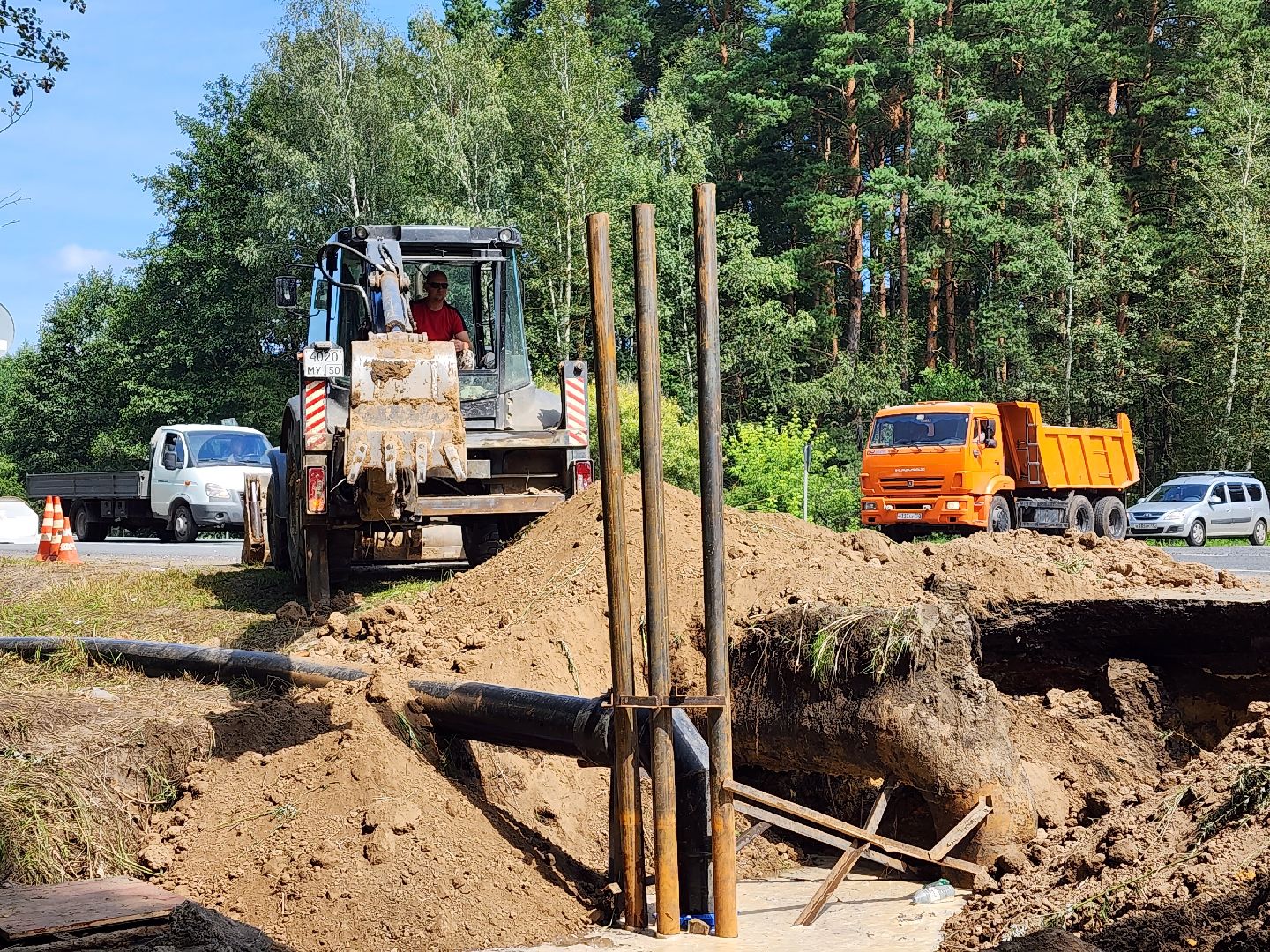 ЖКХ, прорыв трубы, водоснабжение