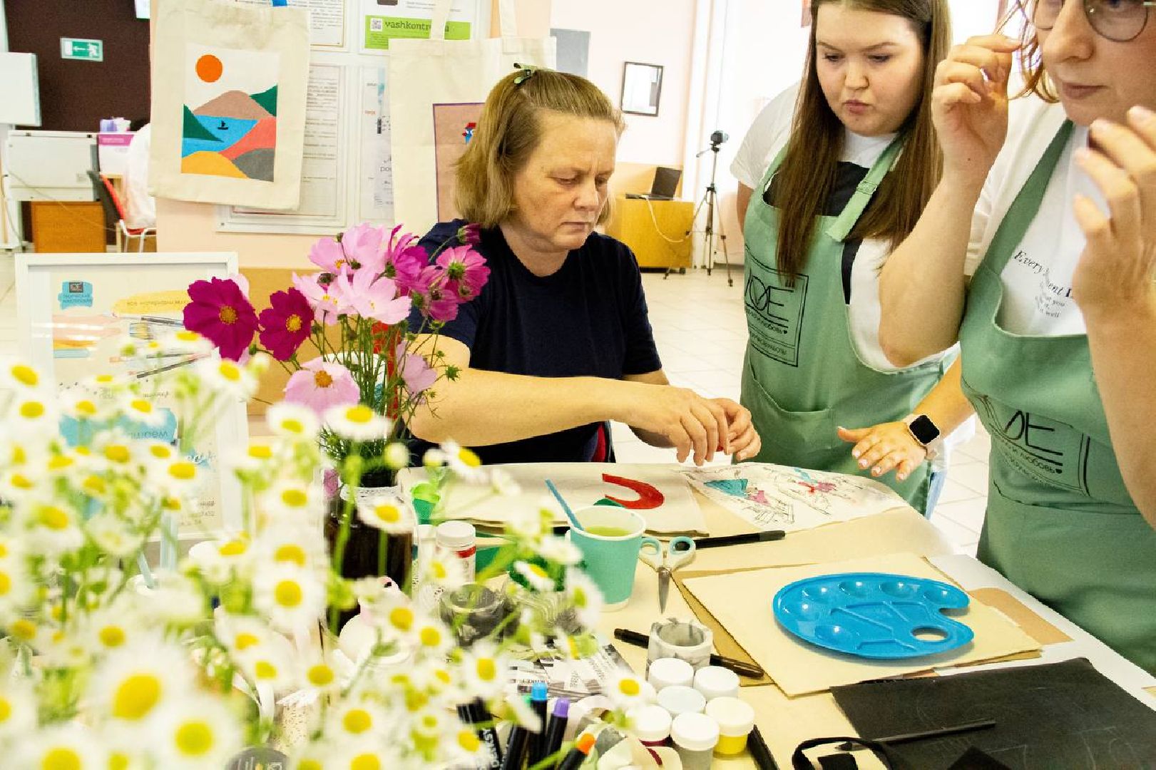 Подольск, МФЦ, праздник, мастер-класс, роспись по ткани