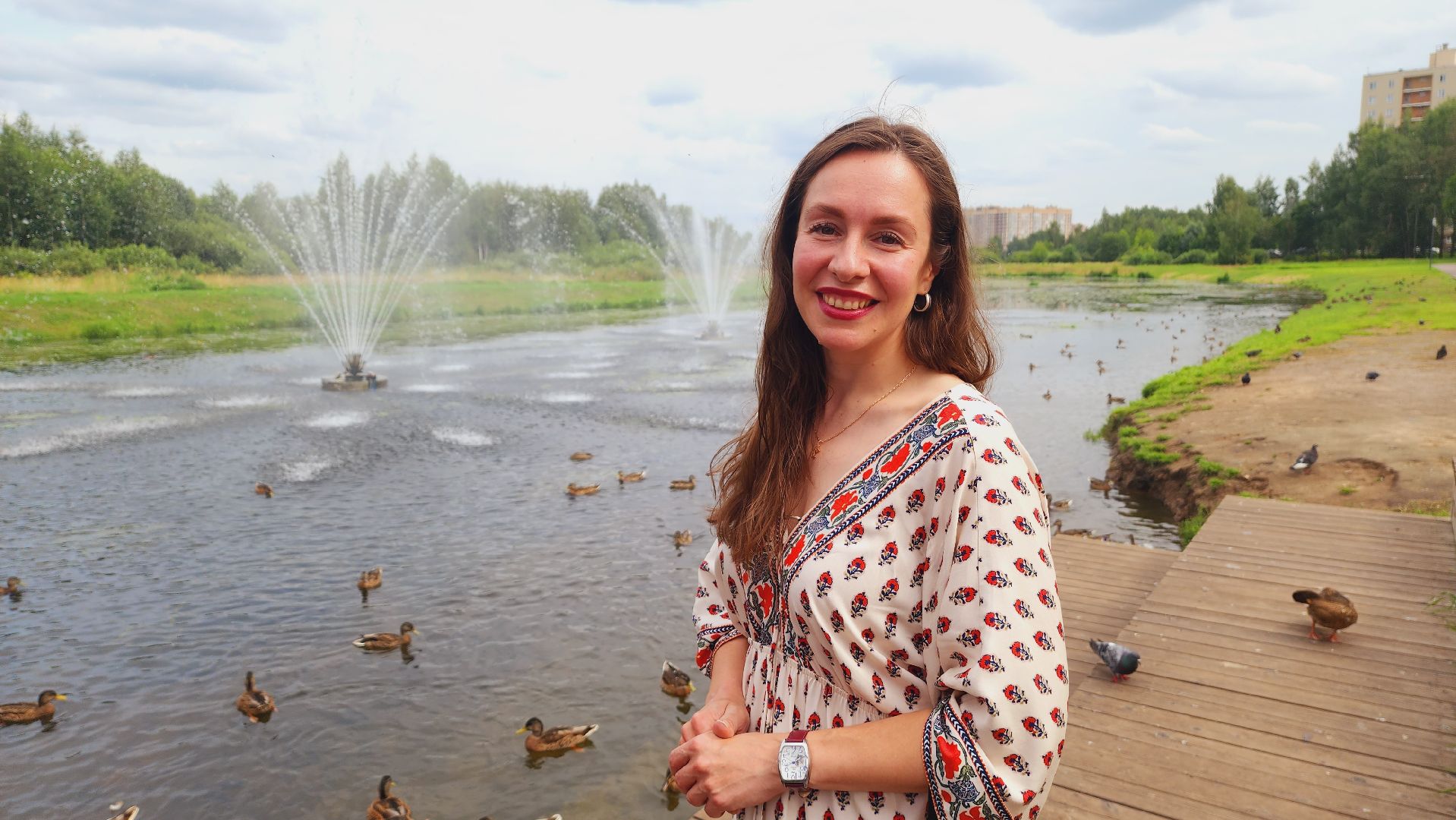 Подмосковье, Ивантеевка, Покорми уток, утка, корм