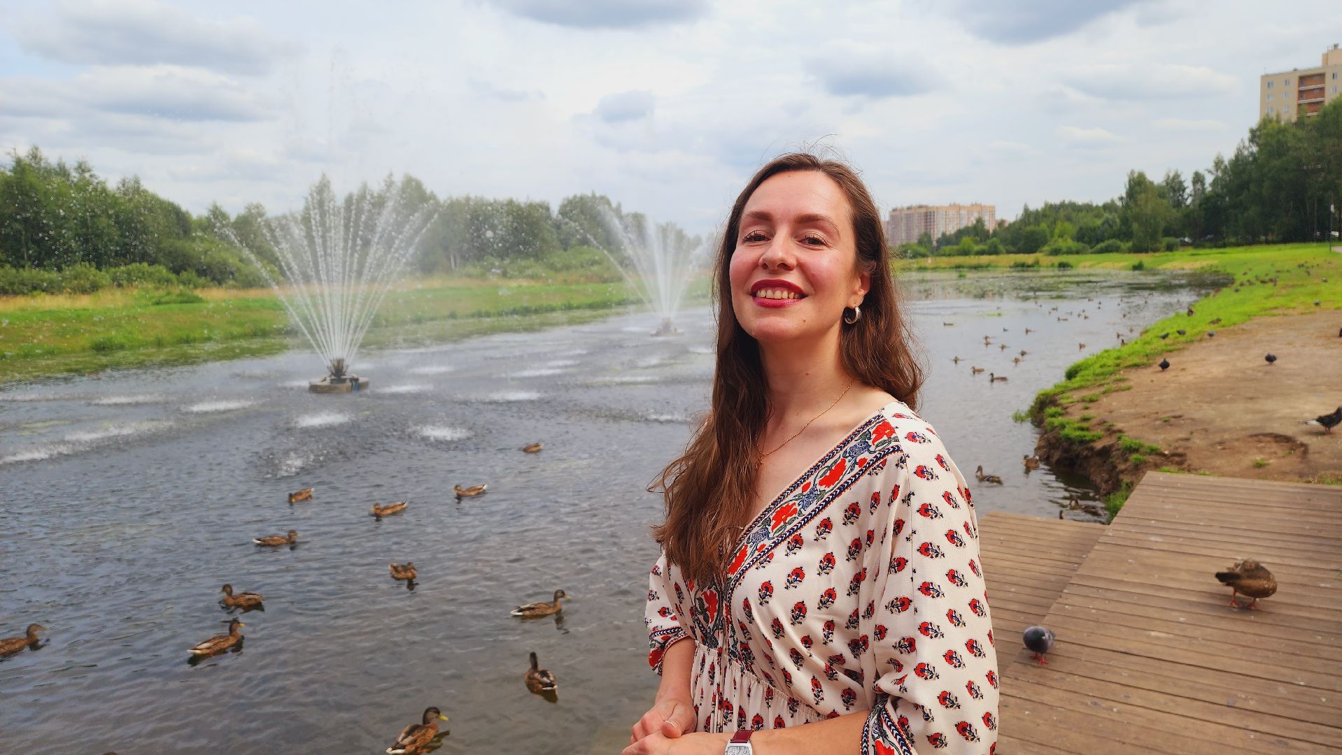 Подмосковье, Ивантеевка, Покорми уток, утка, корм