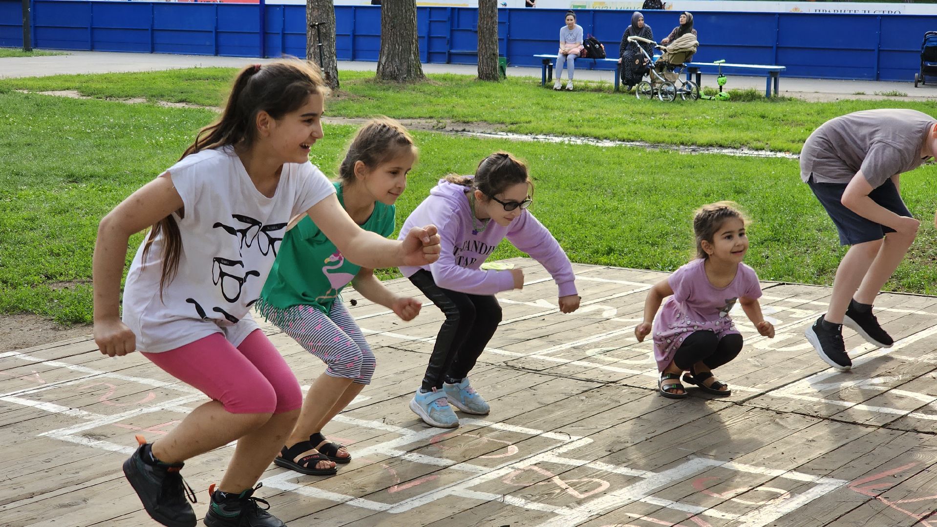 отдых, танцы, разминка, Кузьминский лесопарк