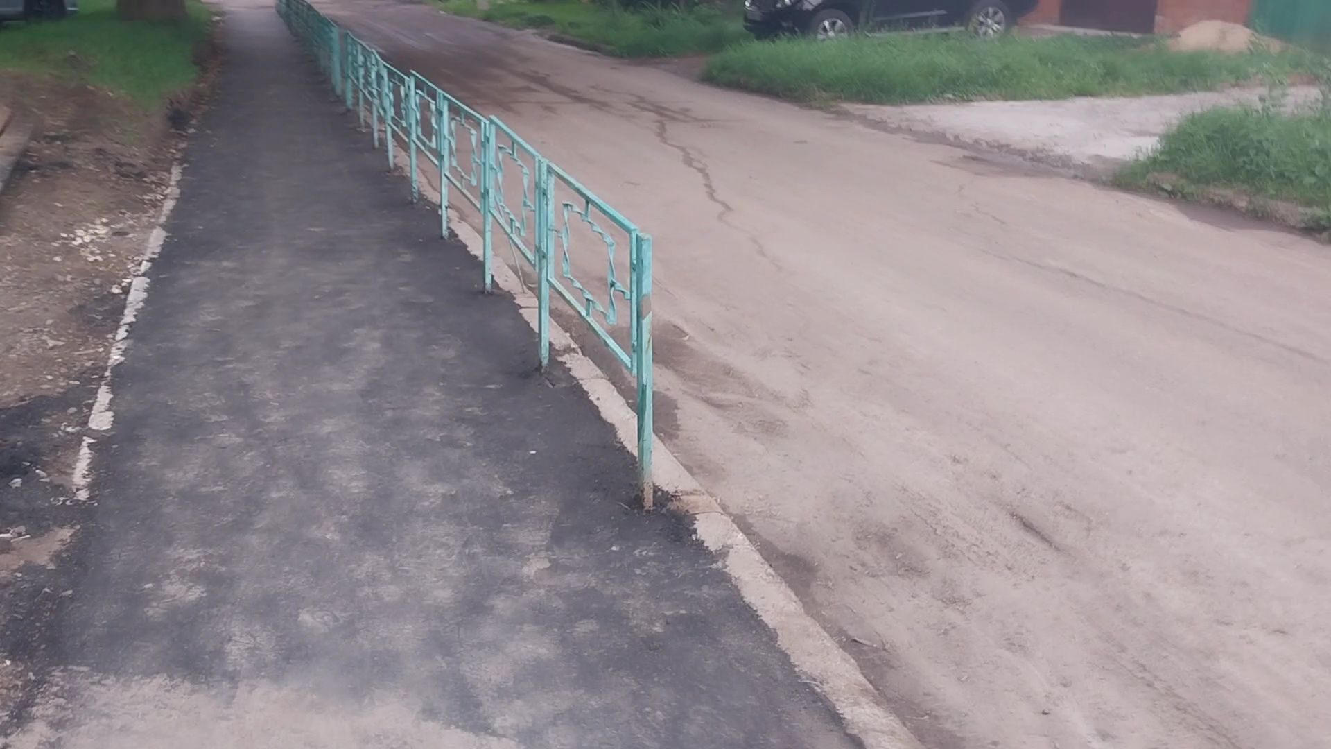 Коломна, тротуар, новый асфальт, благоустройство