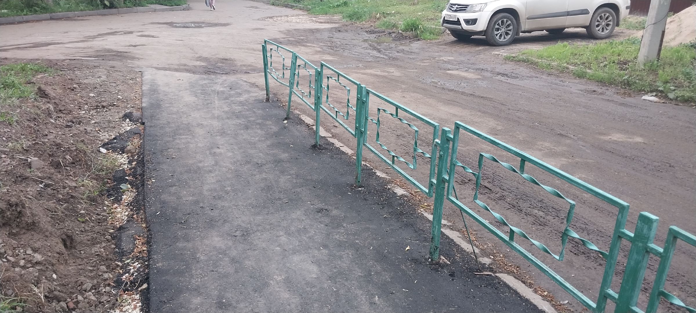 Коломна, тротуар, новый асфальт, благоустройство