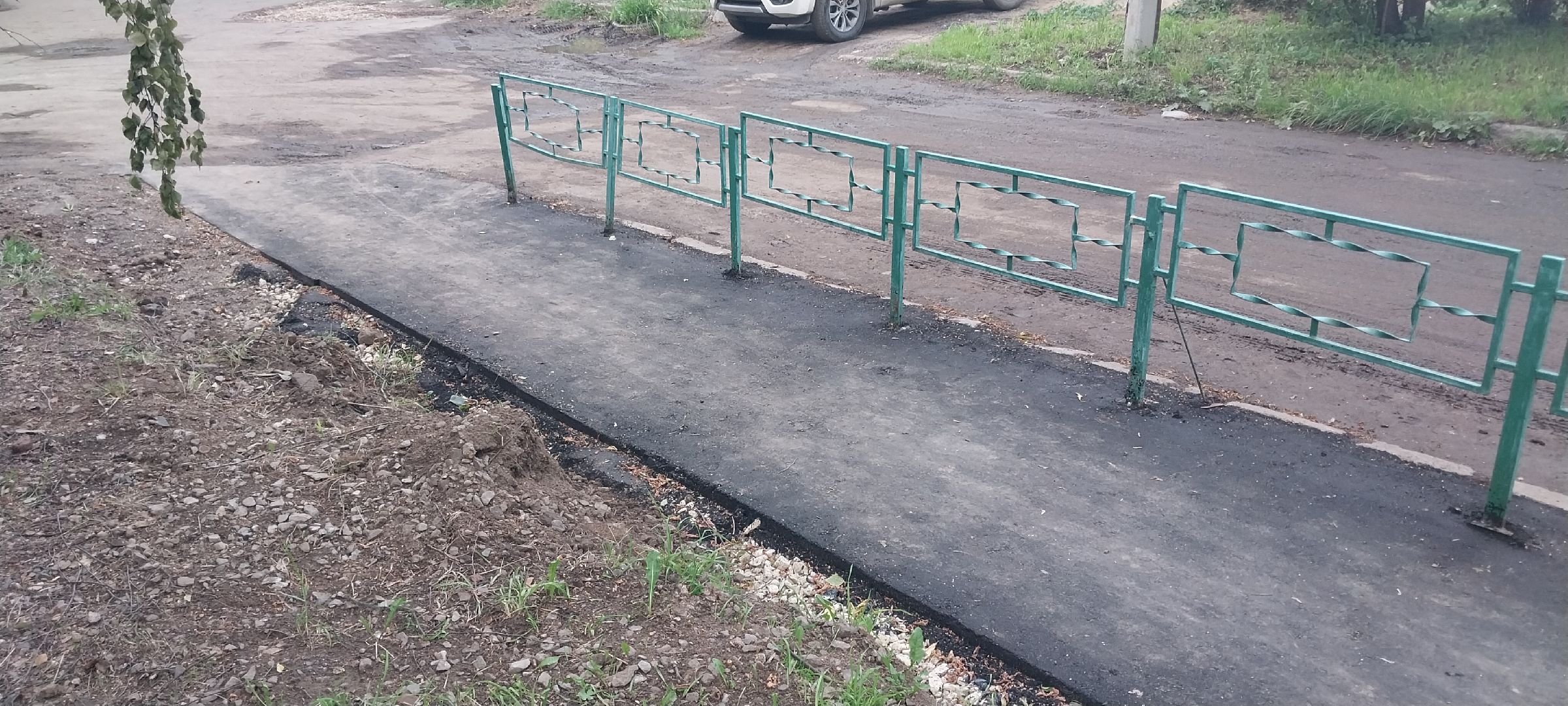 Коломна, тротуар, новый асфальт, благоустройство