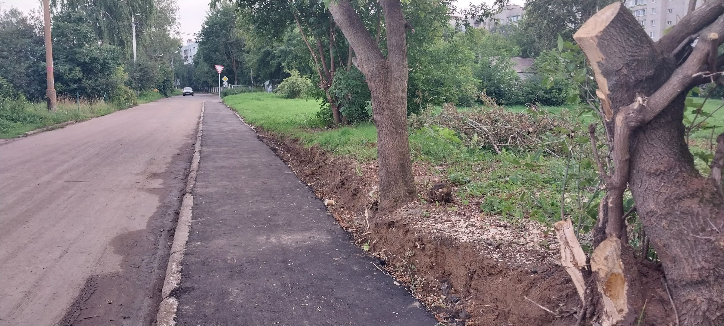 Коломна, тротуар, новый асфальт, благоустройство