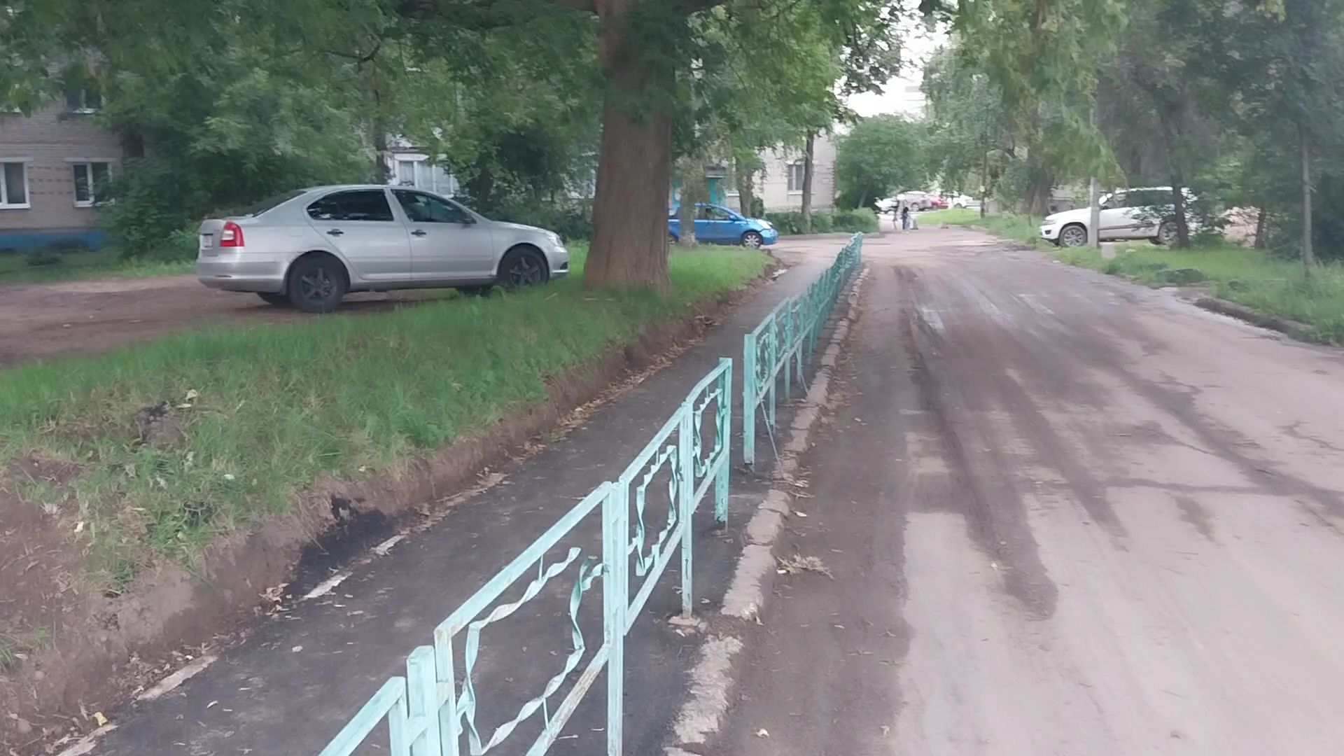 Коломна, тротуар, новый асфальт, благоустройство