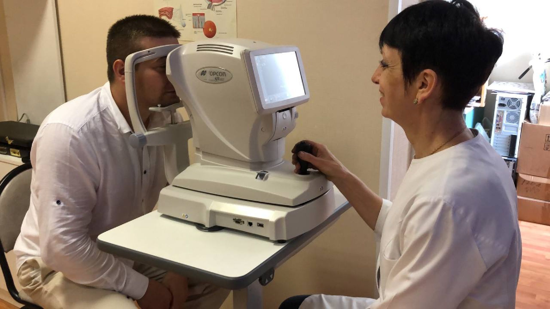 Руза, новое оборудование, офтальмолог, рефрактометр, пневмотонометр