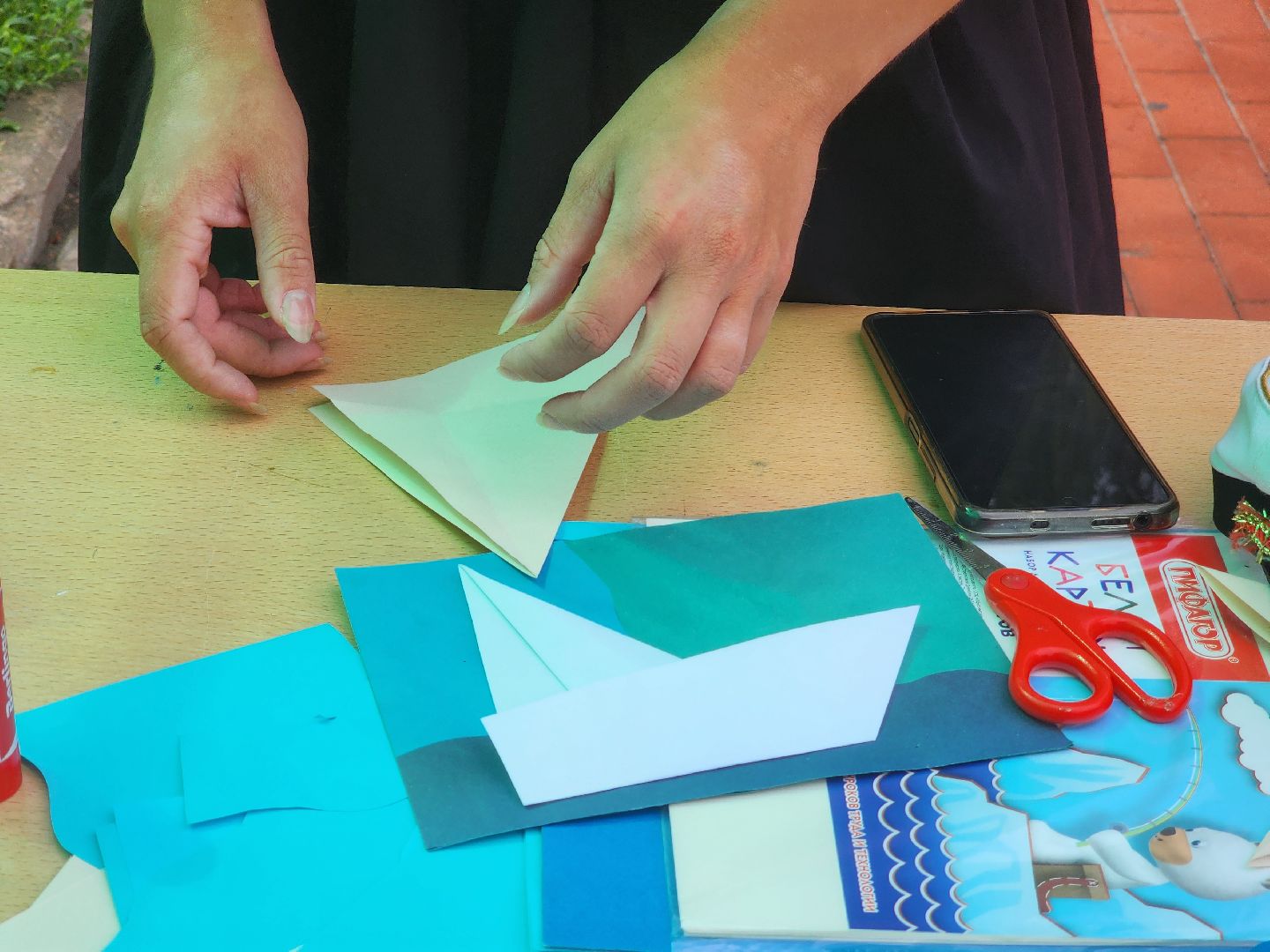 Павловский Посад, городской округ Павловский Посад, люди, лето, парк, дети, мастер-класс