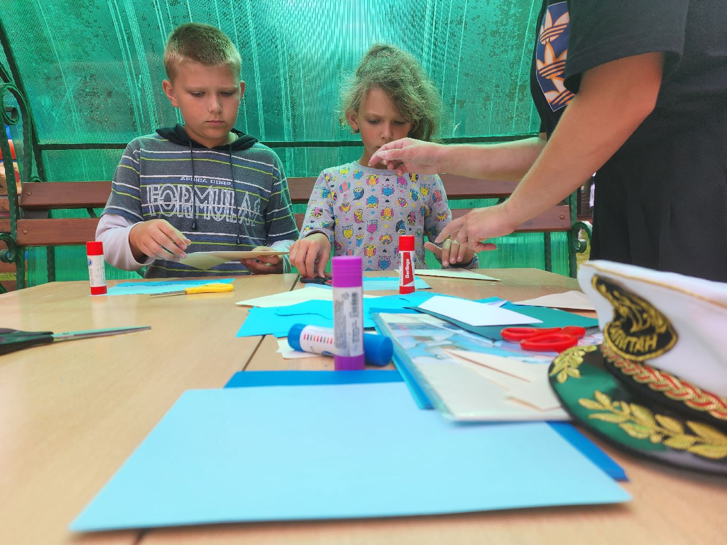 Павловский Посад, городской округ Павловский Посад, люди, лето, парк, дети, мастер-класс