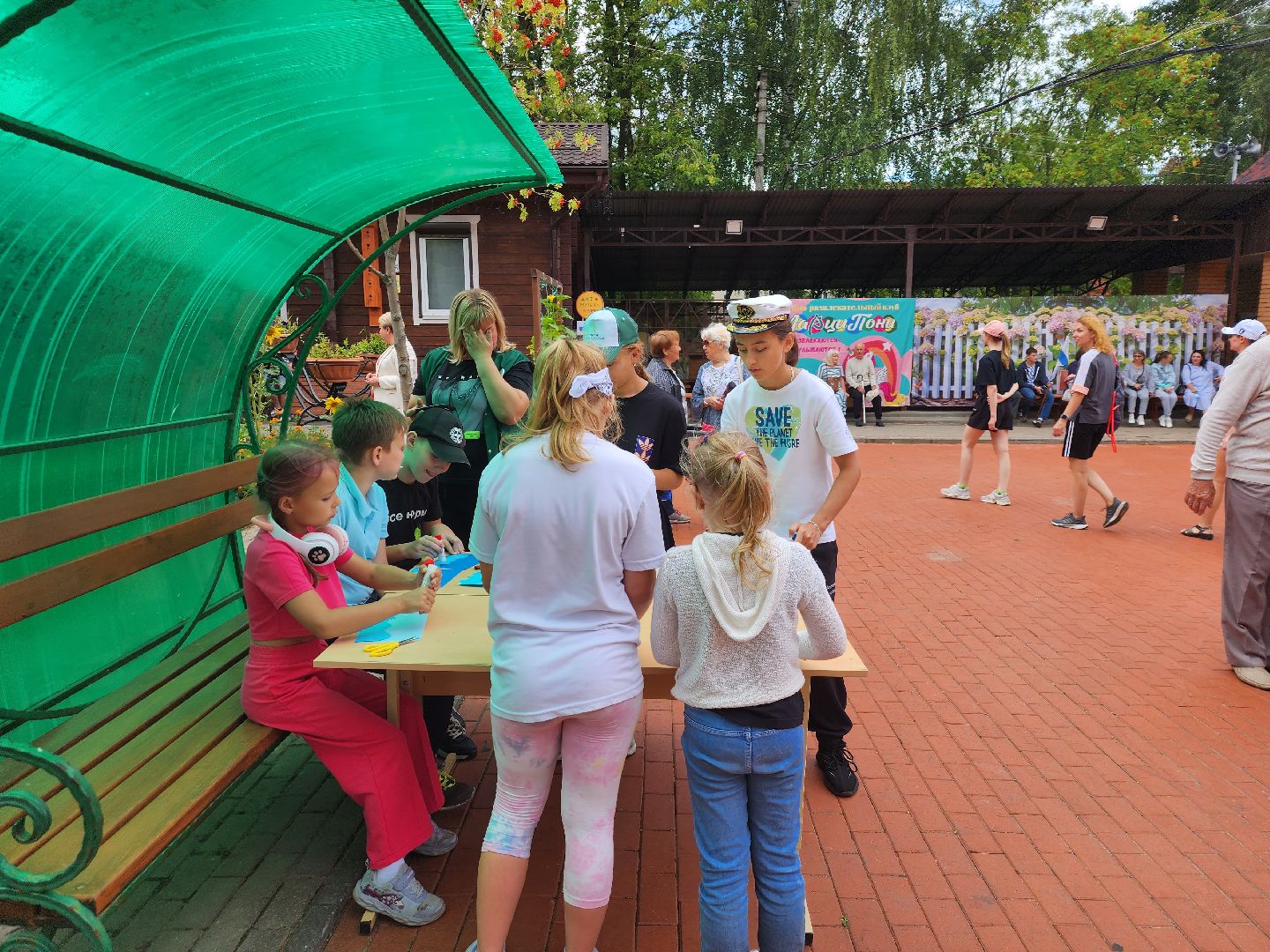 Павловский Посад, городской округ Павловский Посад, люди, лето, парк, дети, мастер-класс