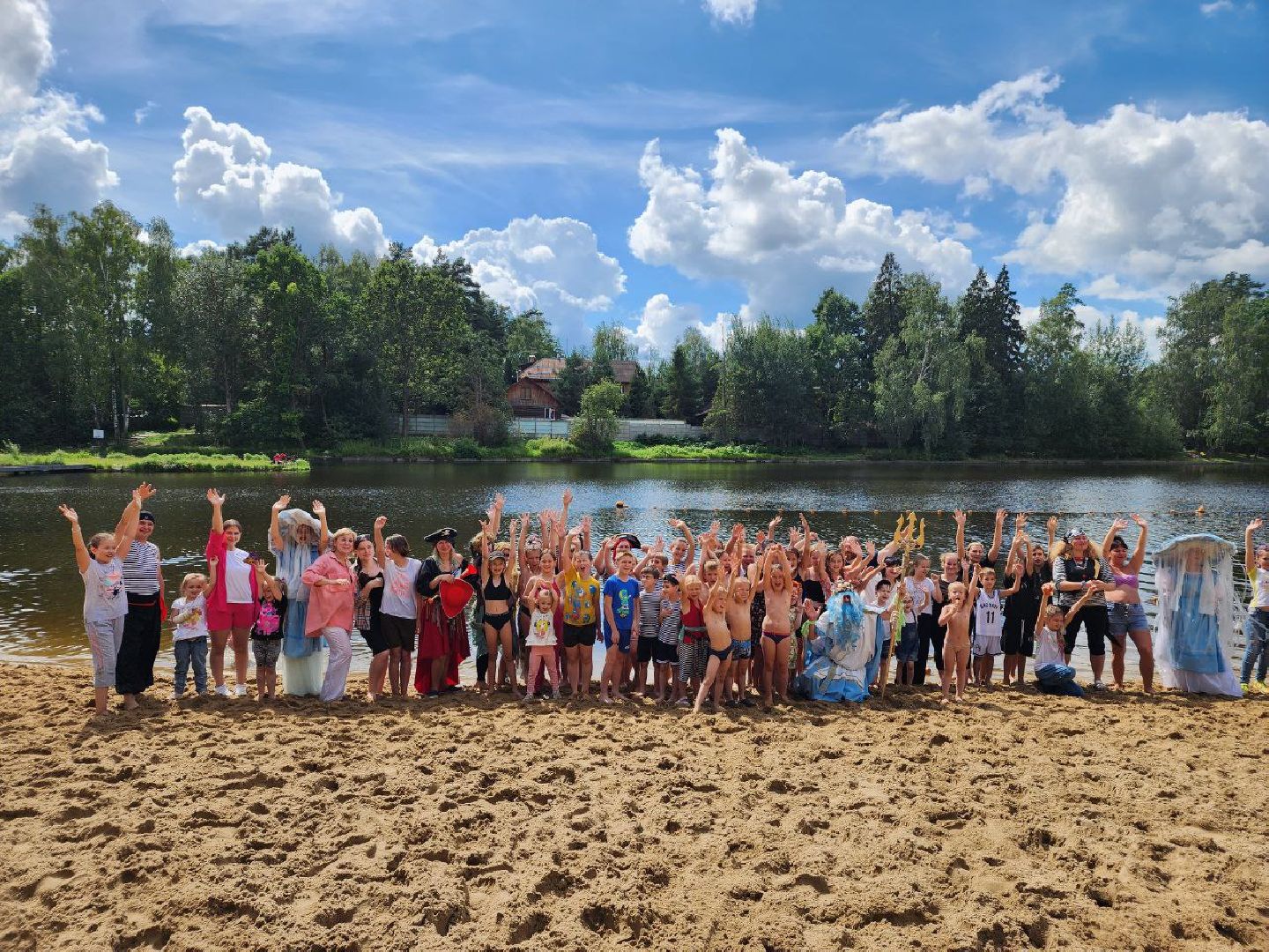 праздник, День Нептуна, День ВМФ, дети, водоём, Лосино-Петровский