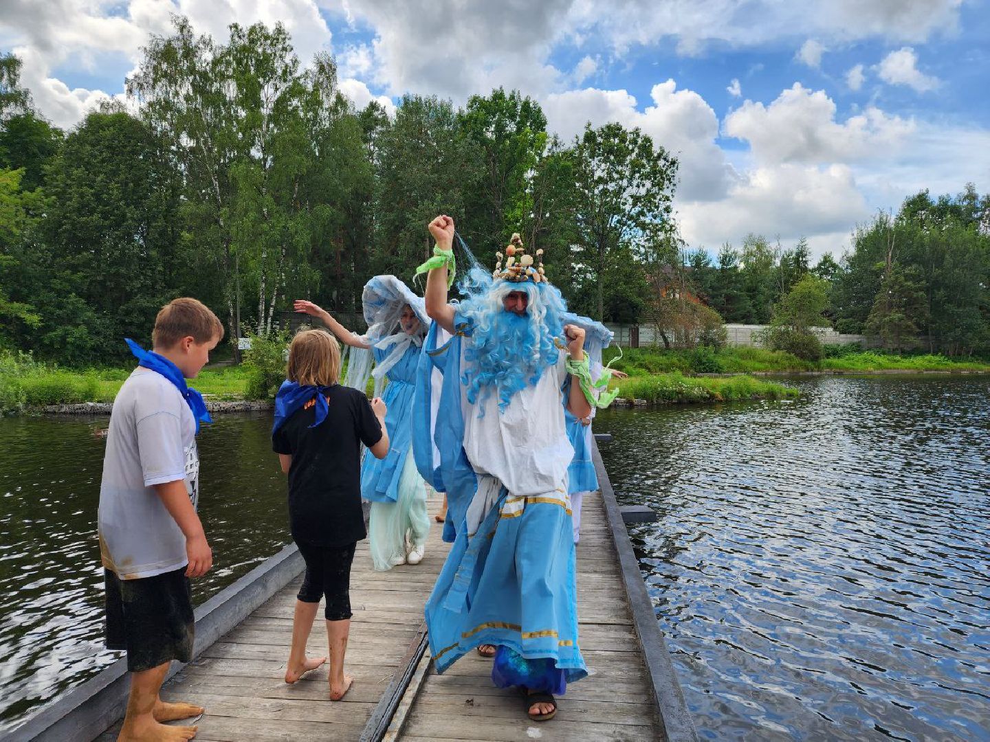 праздник, День Нептуна, День ВМФ, дети, водоём, Лосино-Петровский