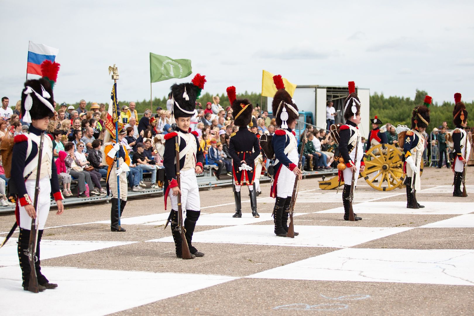 Можайск, Можайский городской округ, Подмосковье, Бородинский музей, живые шахматы, турнир, шахматы, гроссмейстер, реконструкторы, фигуры