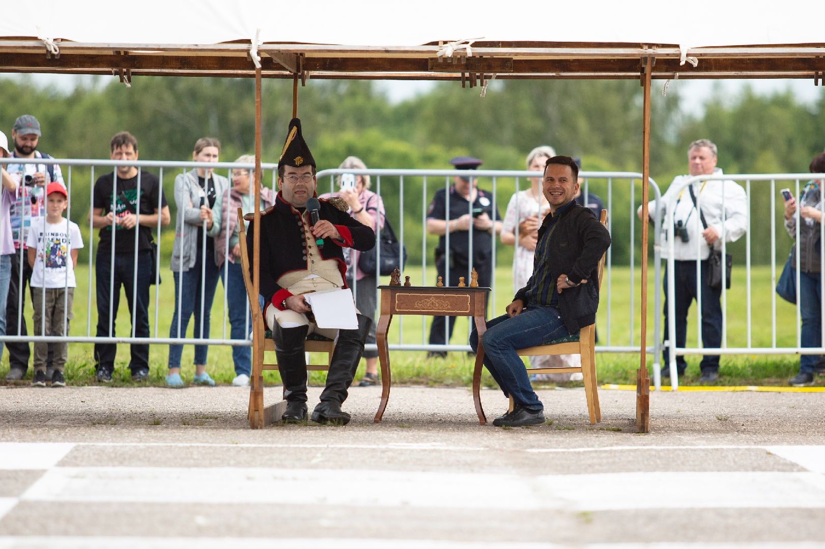 Можайск, Можайский городской округ, Подмосковье, Бородинский музей, живые шахматы, турнир, шахматы, гроссмейстер, реконструкторы, фигуры