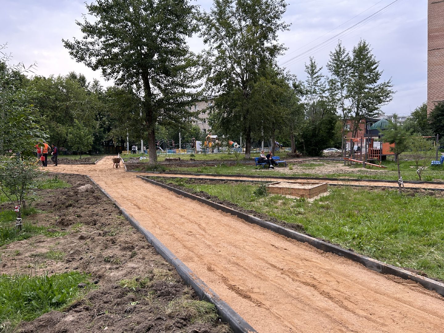 благоустройство, народные тропы, Фрязино