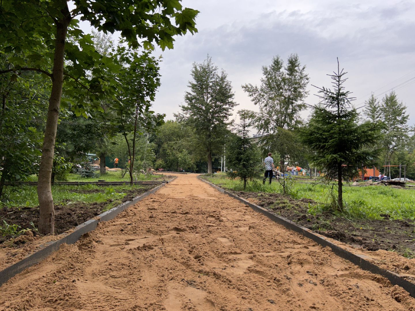 благоустройство, народные тропы, Фрязино