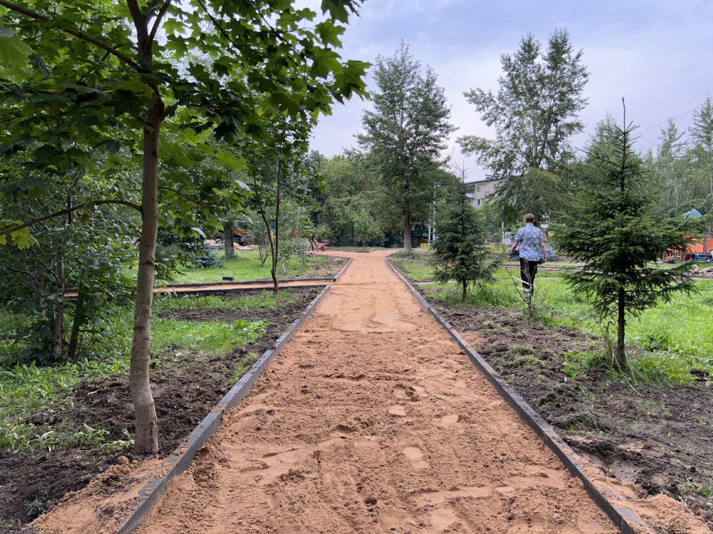 благоустройство, народные тропы, Фрязино