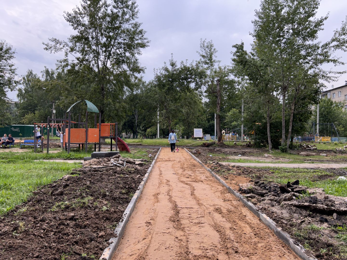 благоустройство, народные тропы, Фрязино