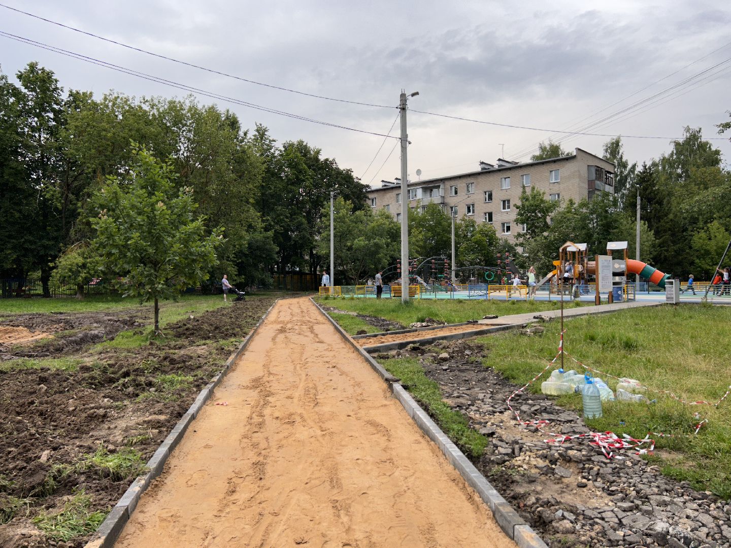благоустройство, народные тропы, Фрязино