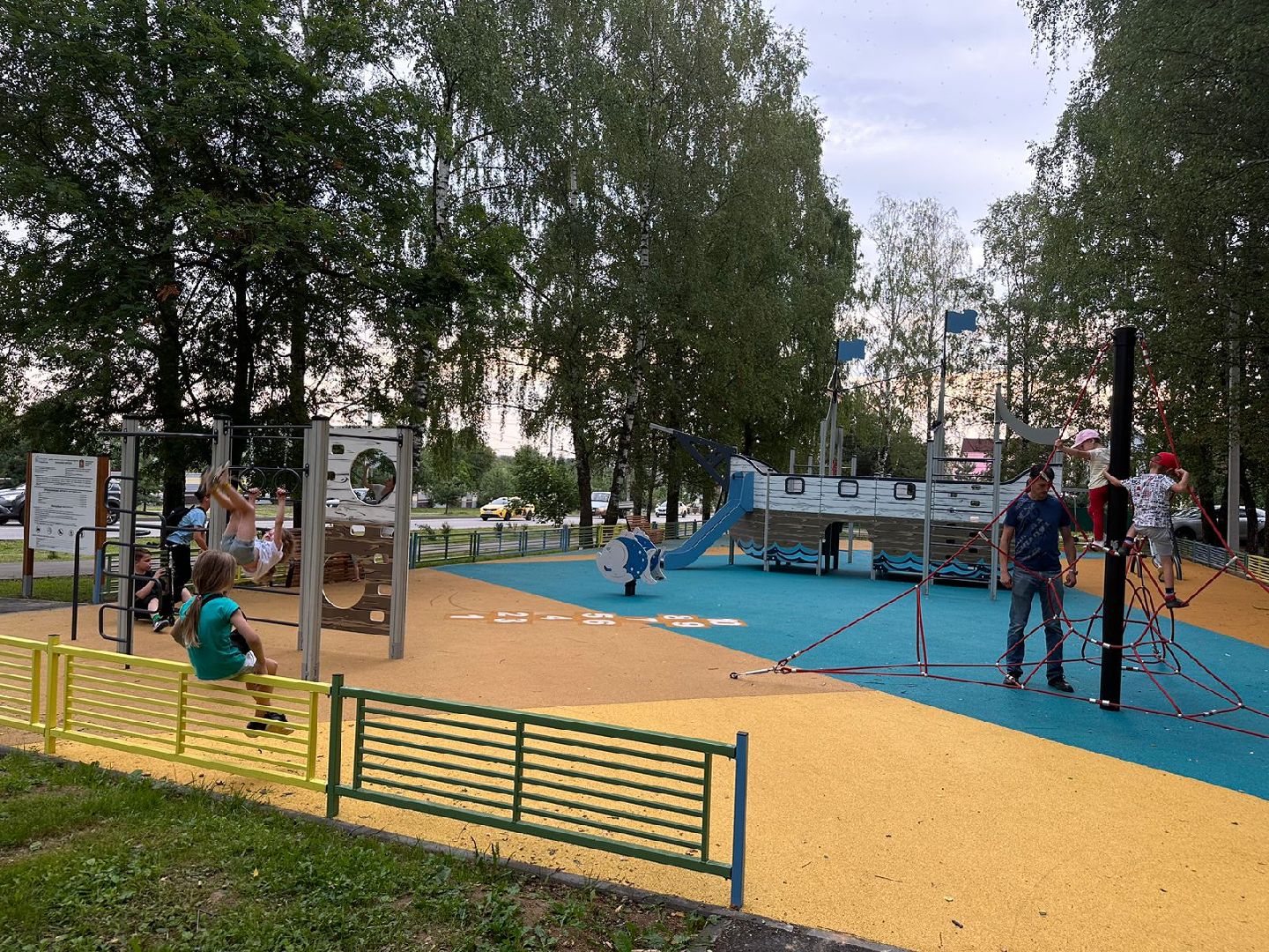 Губернаторская площадка, благоустройство в Подмосковье, детский игровой городок, Наро-Фоминск