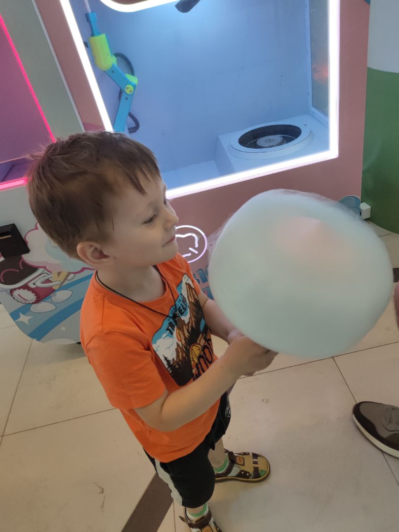 Сладкая вата, автомат, торговый центр, дети, Дубна
