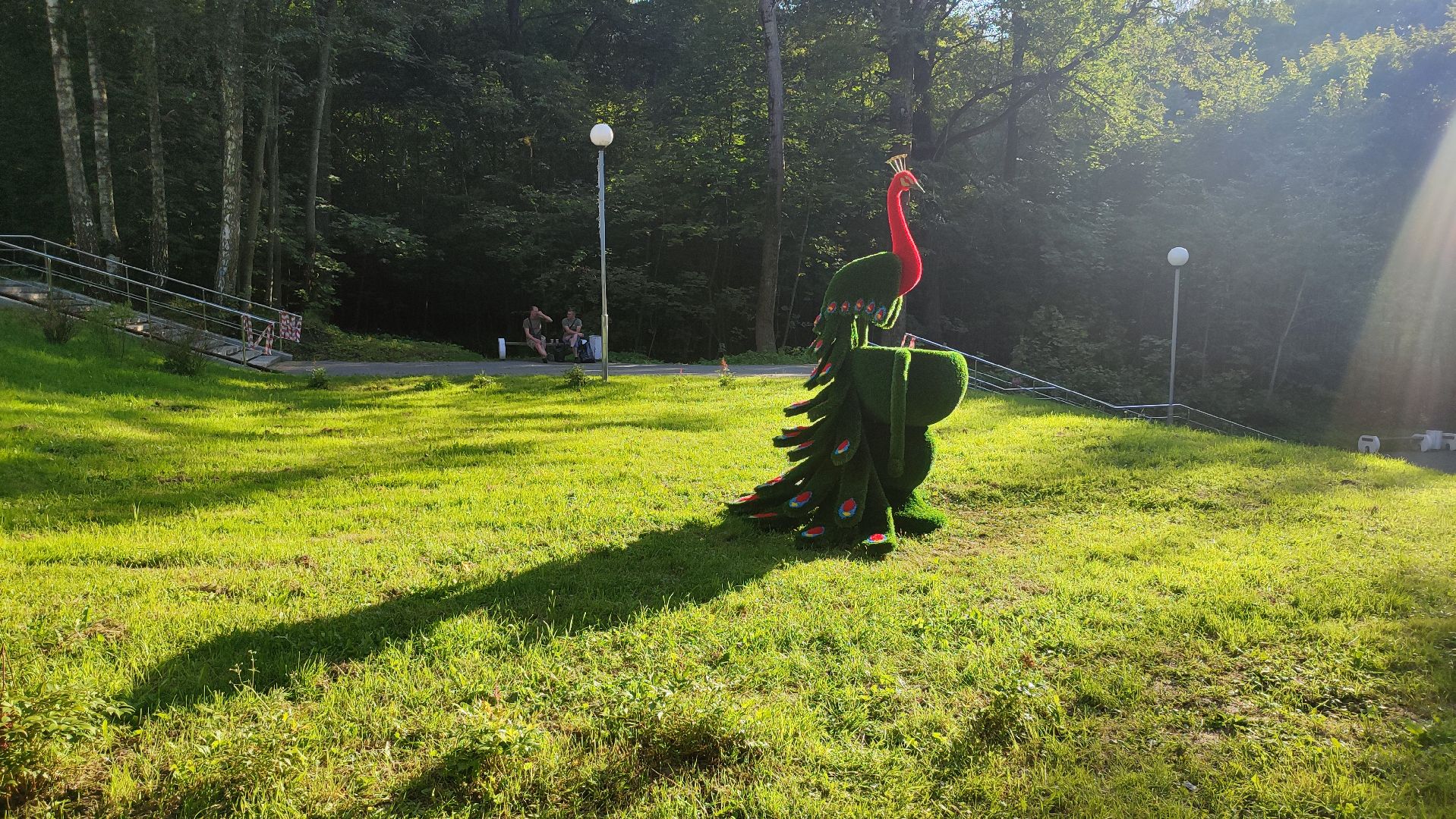 Кашира, парк, топиар, поручни, благоустройство