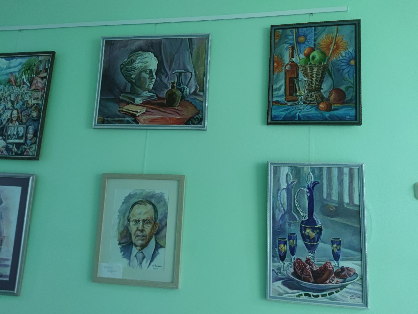 Картины, выставка, ФБУЗ МСЧ №9 ФМБА России, Дубна