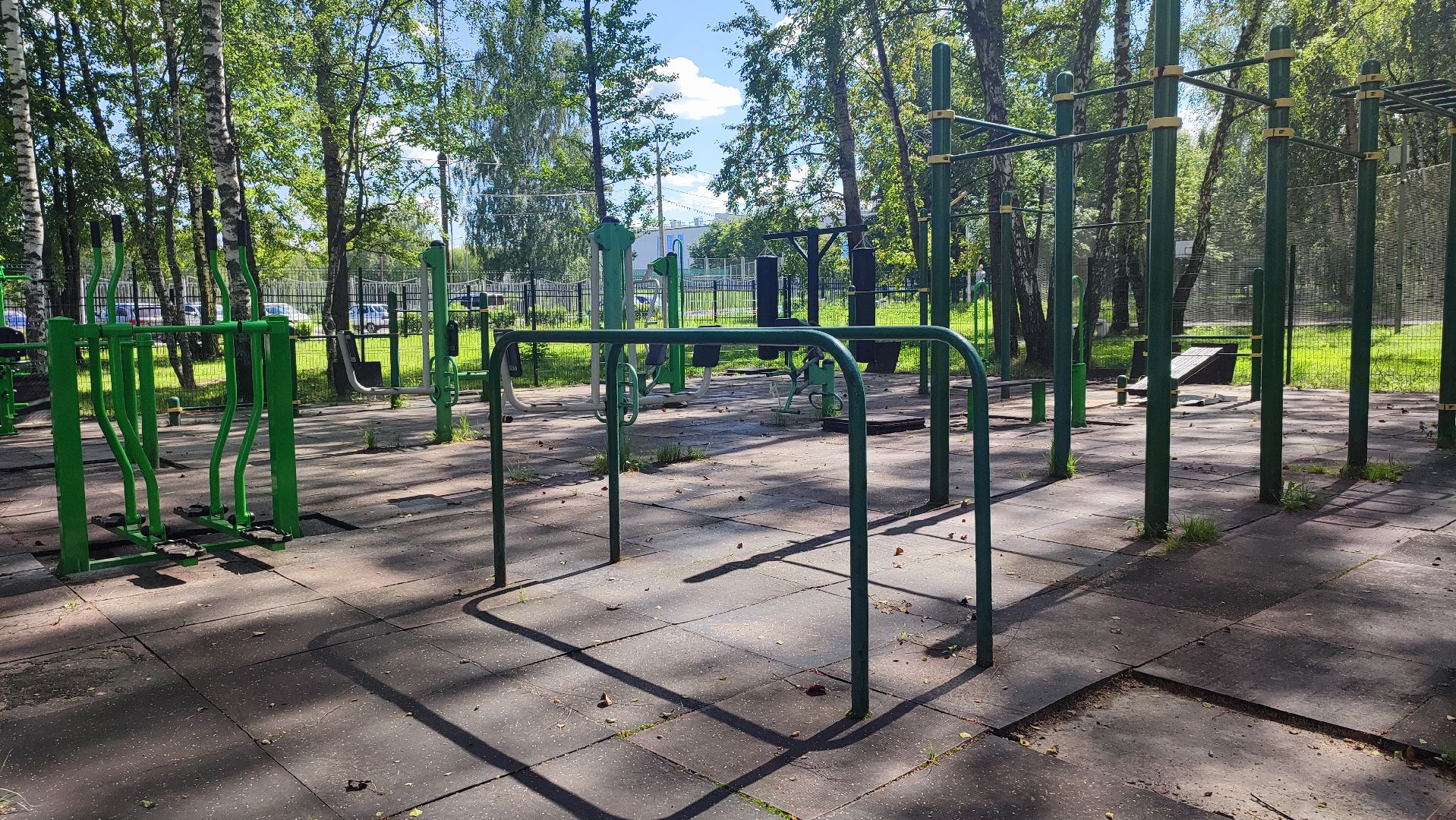 Кашира, парк, ремонт, воркаут, турники