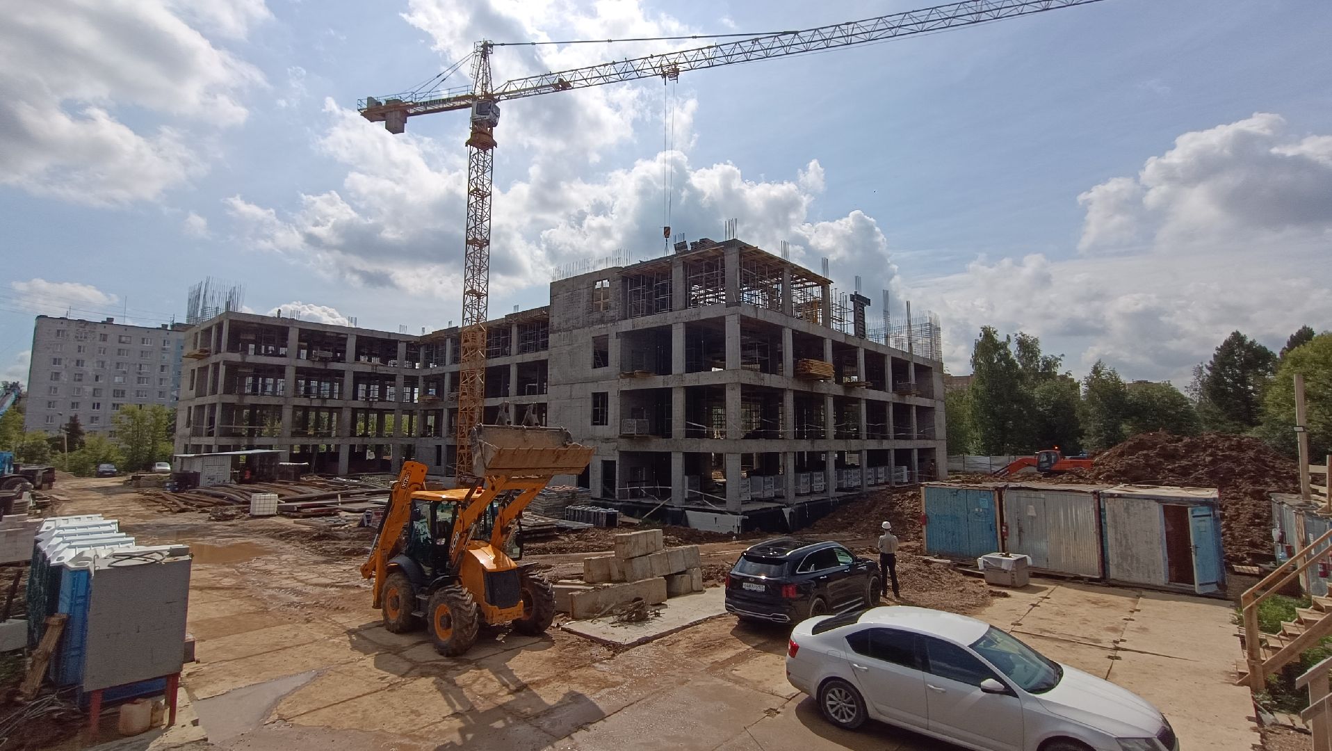 Лобня, строительство, поликлиника