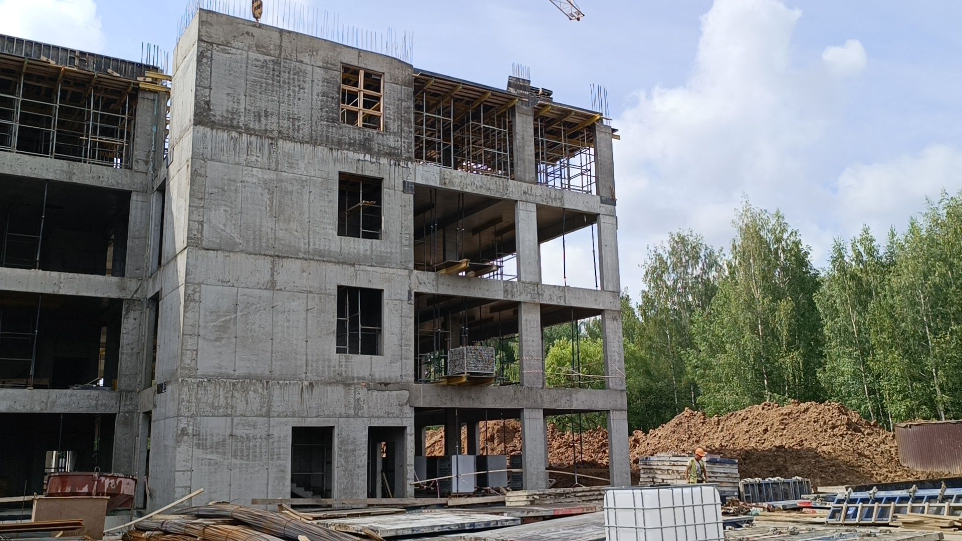 Лобня, строительство, поликлиника