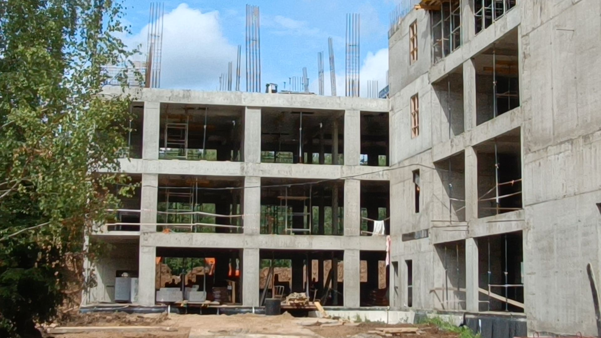 Лобня, строительство, поликлиника