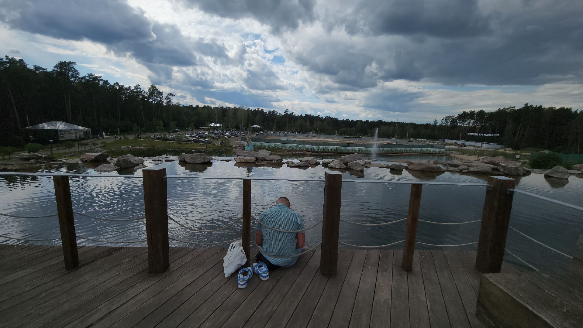 Одинцово, парк малевича, ромашково, немчиновка, раздоры, искусство, пруд, купание, акулы, хищники, художники